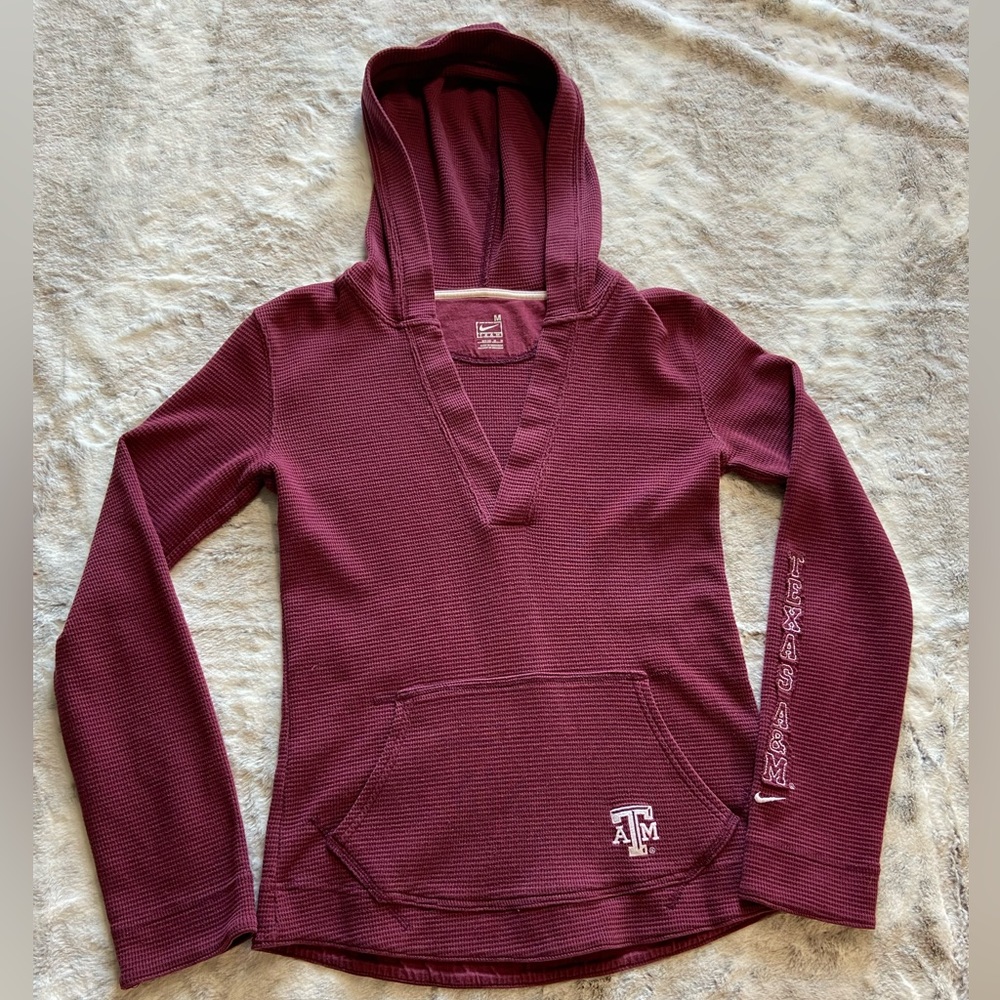 Nike A&M Aggies Thermal Hoodie size Medium 8/10